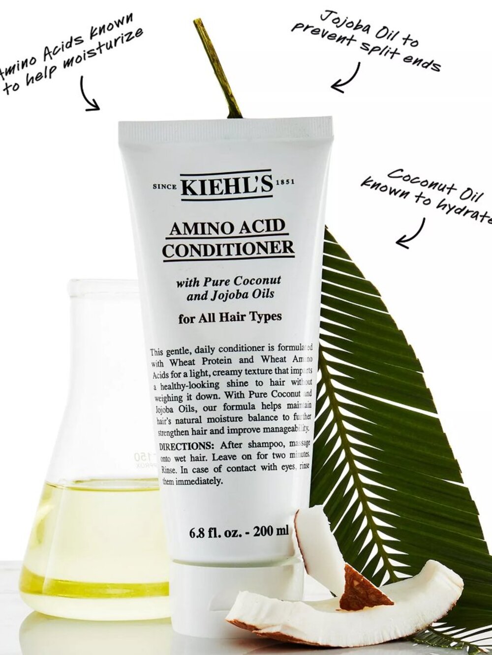 Kiehls Hair Care Gift Set-Amino Acid Conditioner,Travel Size,3 x 65ml-3pc-NEW - Picture 4 of 13